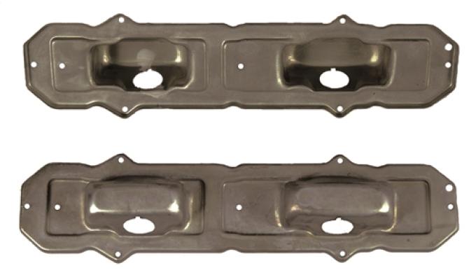 Classic Headquarters Tail Light Bezel Backing Plates, Pair W-088