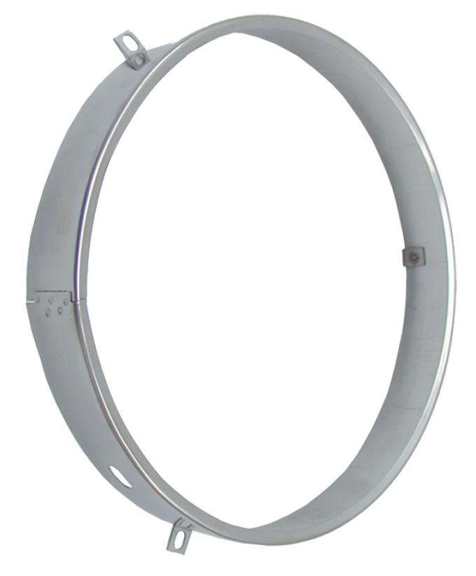 Redline Restomotive® 1941-1975 GM Car & Truck Stainless 1" Stainless Steel Headlight Retaining Ring