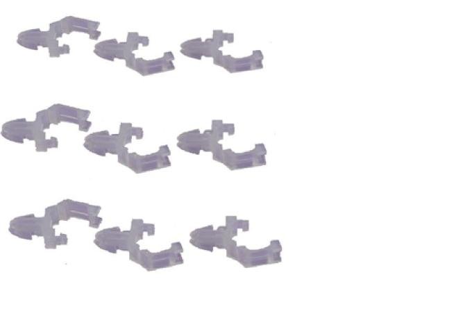Classic Headquarters Dome Lamp Wiring Harness Clip Set, 9 Pieces W-064