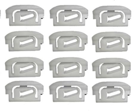 Redline Restomotive® 1975-1981 Camaro / Firebird Plastic Windshield Molding Clip Set