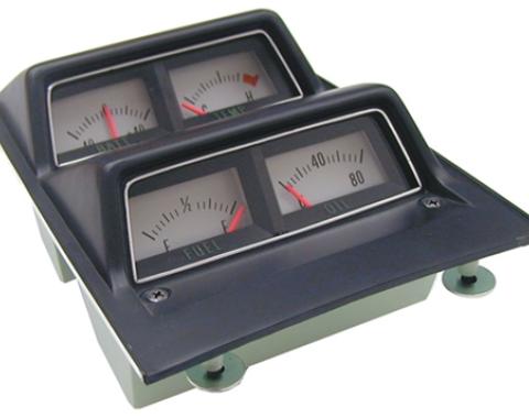 Classic Headquarters Console Gauge Assembly with Volt Gauge W-660V