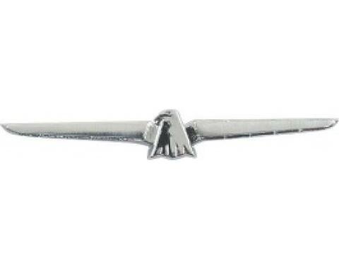 Ford Thunderbird Outside Rear View Mirror Emblem, Chrome, Thunderbird, 1964-66