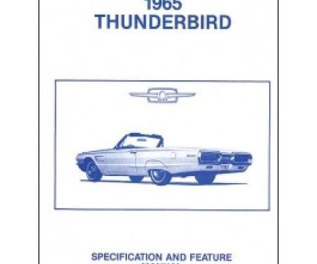 Thunderbird Facts & Features Manual, 18 Pages, 1965
