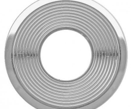 Ford Thunderbird Escutcheon Plate, For Quarter Window Cranks, Chromed Plastic, 1963