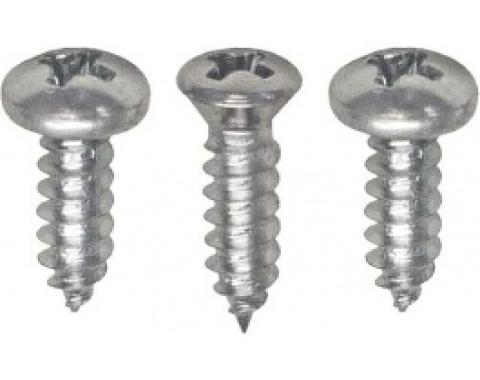 Ford Thunderbird Lower Dash Trim Screw Set, Left, 1964-66