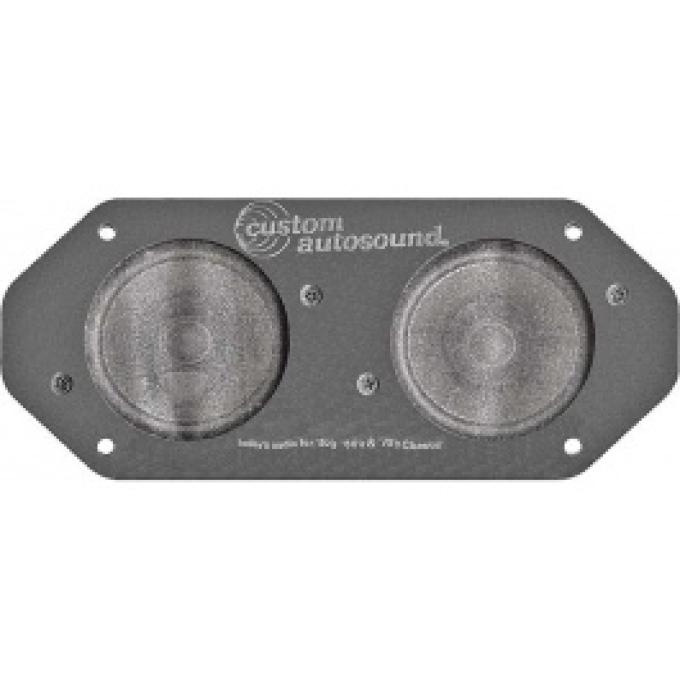 Ford Thunderbird Dual Front Radio Speaker Assembly, Mounts In Dash, 1964-66