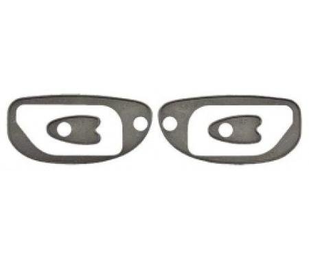 Ford Thunderbird Outside Door Handle Pad Set, 4 Pieces, Rubber, 1964-66