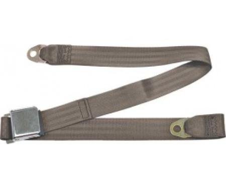 Seatbelt Solutions 1949-1979 Ford | Mercury Lap Belt, 60" with Chrome Lift Latch 1800603008 | Medium Beige
