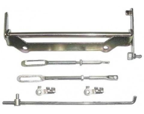 Ford Thunderbird Carburetor Linkage Rod Kit, 4 Pieces, 390 V8 With 3X2 Barrel Carbs, 1962-63