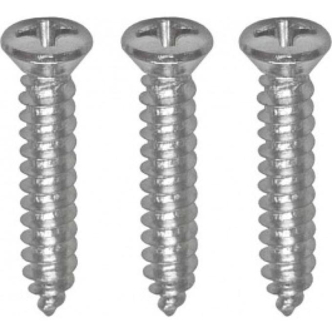 Ford Thunderbird Upper Interior Windshield Stainless Steel Moulding Screw Set, Coupe & Convertible, 1961-63