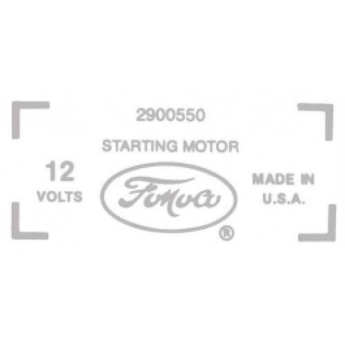 Ford Thunderbird Starter Decal, 430 V8, 2900550, 1959-60