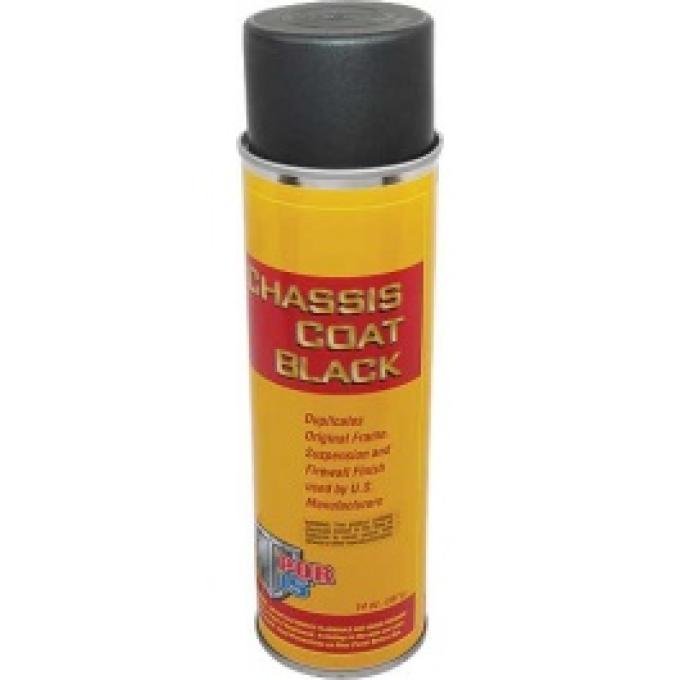 POR-Brand Paint, Chassis Coat Black, Semi-Gloss Black, 14 Oz. Spray Can