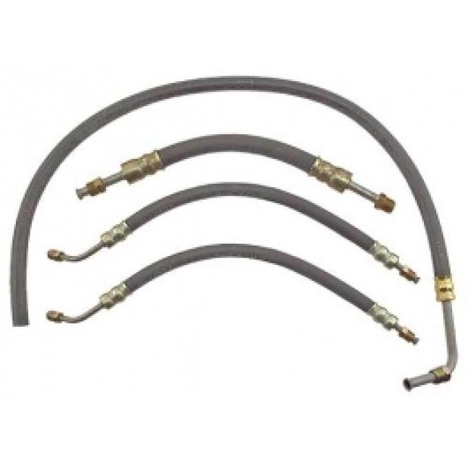 Ford Thunderbird Power Steering Hose Kit, With Male Fitting On The Pressure Line, 1957
