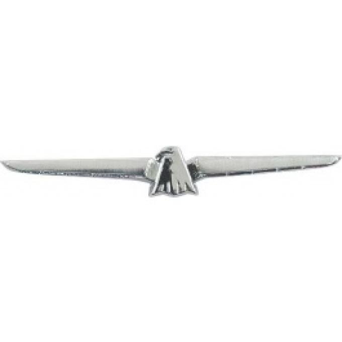 Ford Thunderbird Outside Rear View Mirror Emblem, Chrome, Thunderbird, 1964-66