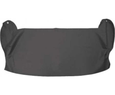 Ford Thunderbird Drop Curtain, Vinyl, Snaps Installed, Black #LB13, 1957
