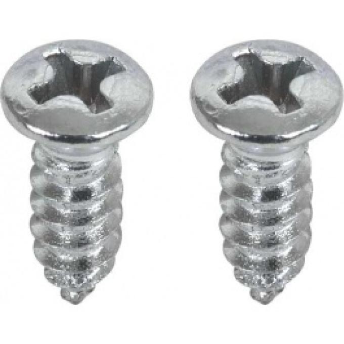 Ford Thunderbird Upper Corner Of Interior Windshield Cap Screw Set, Convertible, 1964-66