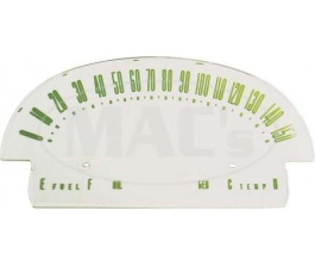 Ford Thunderbird Speedometer Face Plate, With Recessed Numbers, 1955-56