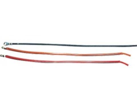 Ford Thunderbird Heater Blower Motor Wire, Braided Wire, 12 Long, Early 1955