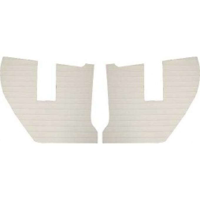 Ford Thunderbird Kick Panels, White #LB11, 1956