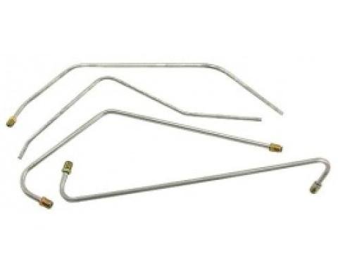 Ford Thunderbird Fuel & Vacuum Line Set, 4 Piece Set, Stainless Steel, 1956