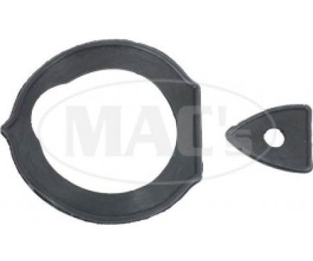 Ford Thunderbird Outside Door Handle Pad Set, 4 Pieces, 1955-57