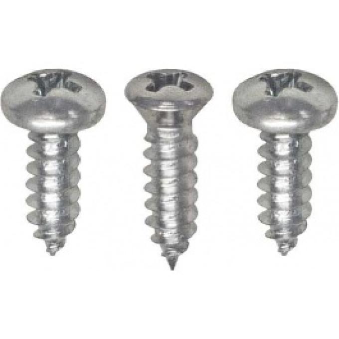 Ford Thunderbird Lower Dash Trim Screw Set, Left, 1964-66