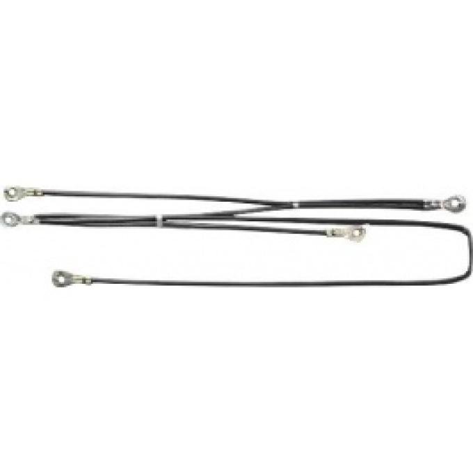 Ford Thunderbird Instrument Ground Jumper Wire, PVC Wire, 5 Terminals