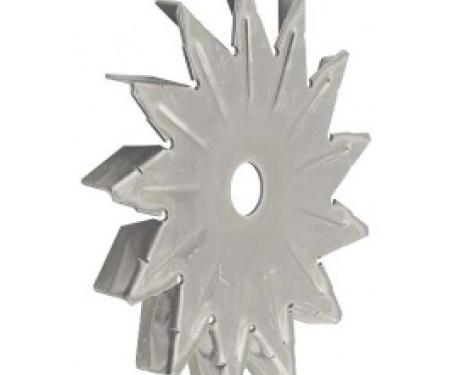 Ford Thunderbird Alternator Fan, Gold Zinc Dichromate, 13 Blades, 1965-66