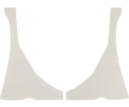 Ford Thunderbird Quarter Panel Cardboard, 2 Pieces, White, 1957