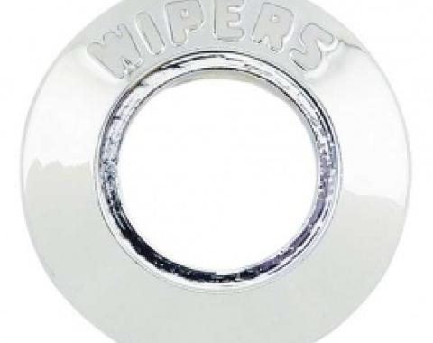 Ford Thunderbird Wiper Switch Bezel, Chrome With Clear Letters, 1960