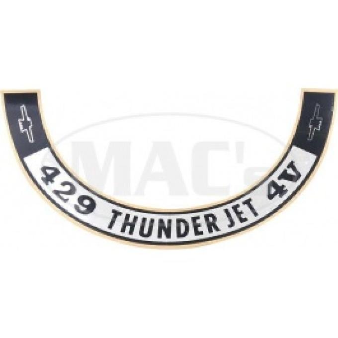 1968-1970 429 ThunderJet Air Cleaner Decal