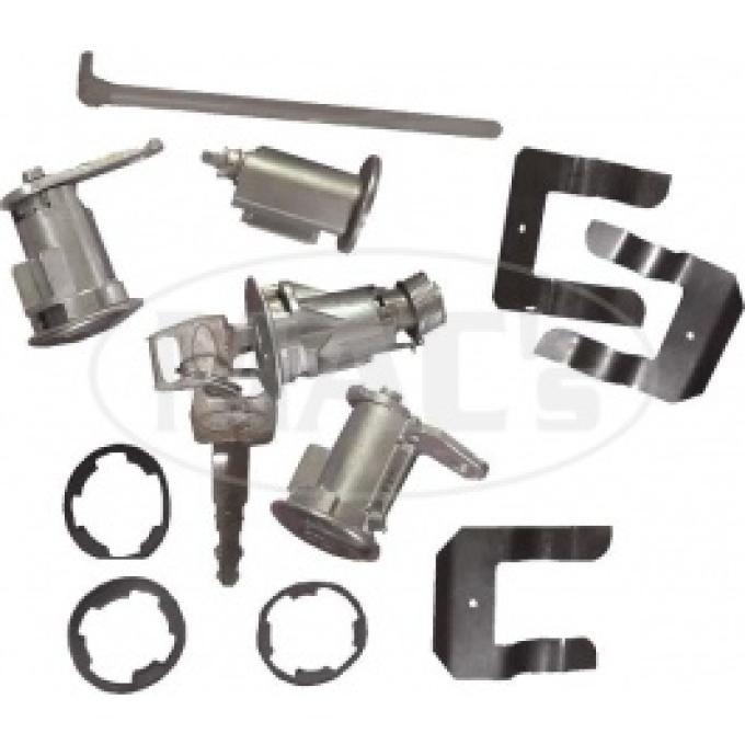 Complete Lock Set, 1967, 1968, or 1969 Mustang