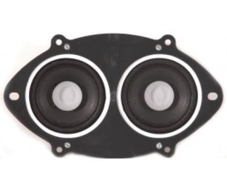Ken Harrison Rear Seat Speaker Assembly, w/ Dual 3.5 Speakers, 64-66 Thunderbird