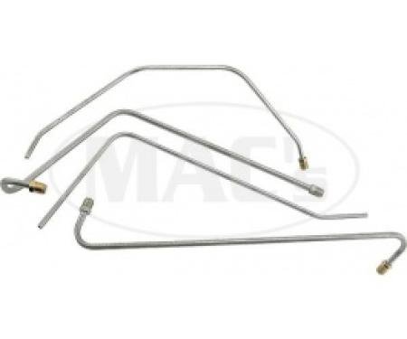 Ford Thunderbird Fuel & Vacuum Line Set, 4 Pcs, OE Steel, 1955