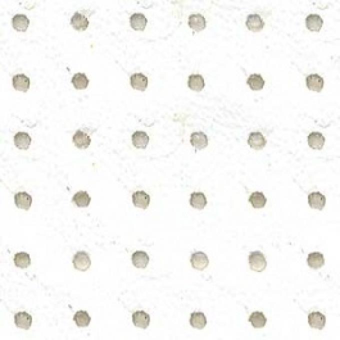 Ford Thunderbird Headliner, Perforated Vinyl, White, 1961-63