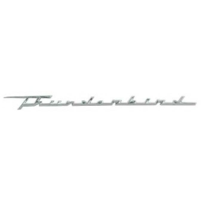 Ford Thunderbird Front Fender Nameplate, Thunderbird, Chrome, 1961-62
