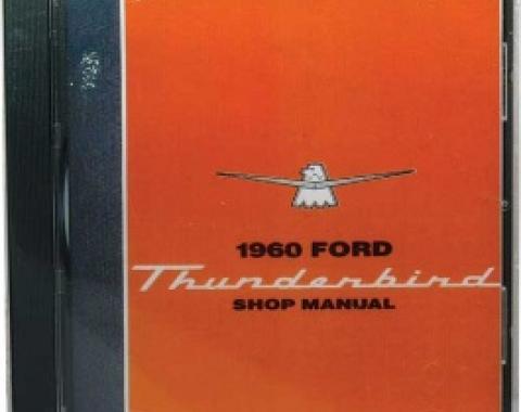 Shop Manual On CD, Thunderbird, Requires Windows To Use, 1960