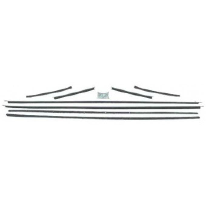 Ford Thunderbird Belt Weatherstrip Kit, 8 Pieces, Coupe, 1961-63