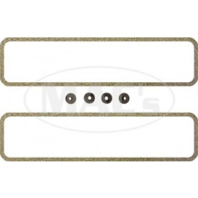 Ford Thunderbird Valve Cover Gasket Set, Cork, Includes Grommets, 292 & 312 V8, 1955-57
