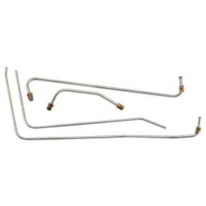 Ford Thunderbird Fuel & Vacuum Line Set, 4 Piece Set, OE Steel, Except E Code 312 With Dual 4 Bbl Carbs Or F Code Supercharged 312, 1957