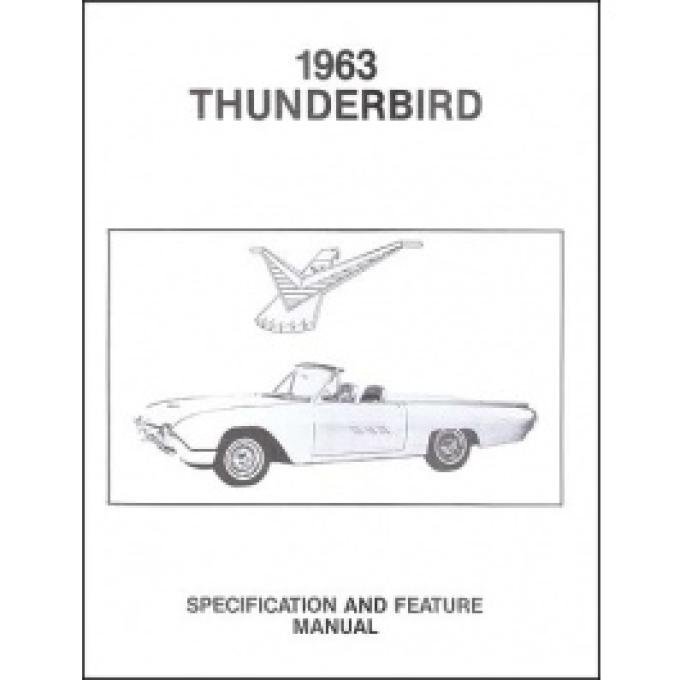 Thunderbird Facts & Features Manual, 22 Pages, 1963