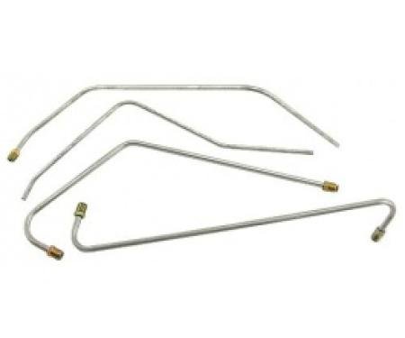 Ford Thunderbird Fuel & Vacuum Line Set, 4 Piece Set, Stainless Steel, 1956