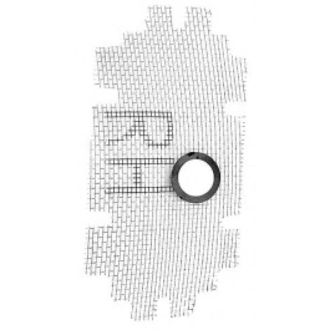 Ford Thunderbird Cowl Side Vent Screen, Right, 1956-57