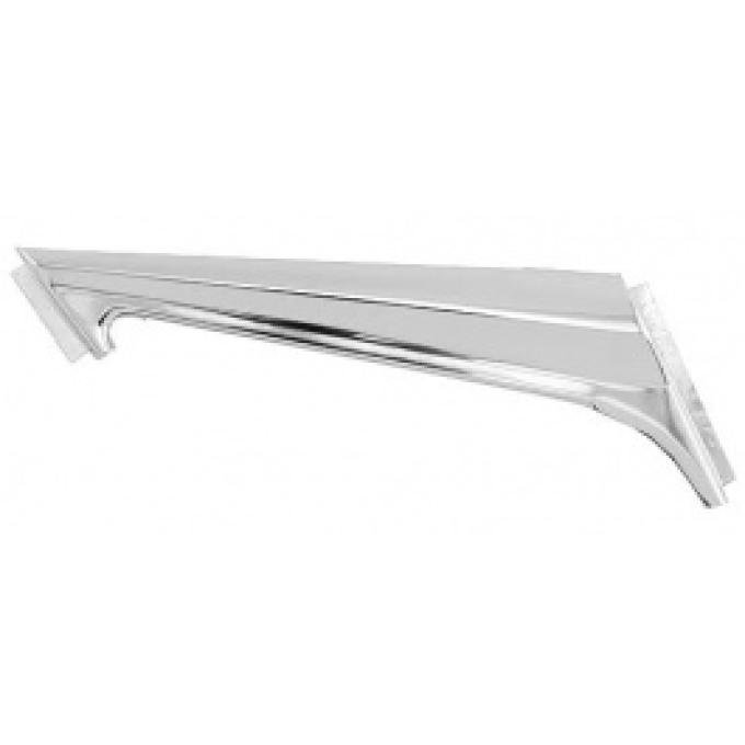 Ford Thunderbird Upper Door Trim Panel Moulding, Right, L Shaped, 1955-57