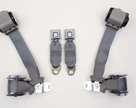 Seatbelt Solutions 1972-1973 Corvette Dual Retractor Shoulder and Lap Belts, Economy