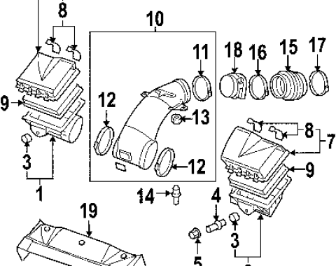 Corvette Upper Air Cleaner Housing, Right, 2005-2007