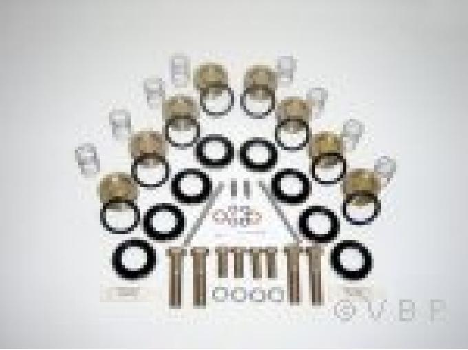 Corvette Front Brake Caliper O-Ring Piston Conversion Kit, 2 Front, 1965-1982
