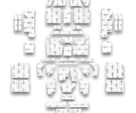 Flatline Barriers 1960-64 Chevrolet Corvair Coupe, Thermal Accoustic Insulation Full Kit TABR8103