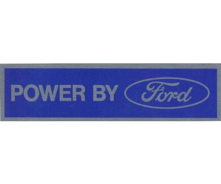 Dennis Carpenter Decal - Powerd by Ford - Chrome - 1976 Ford Truck,  - Ford Bronco, 1976 Ford Car   DF-410