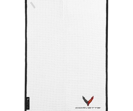 Golf's Finest Microfiber Cart Towel - Next Generation Corvette, White
